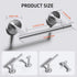 Toilet Paper Holder, 304 Stainless Steel Double Post Pivoting Toilet Paper Roll Holder Wall Mount, Bathroom Toilet Paper Holder, Modern Tissue Rol...
