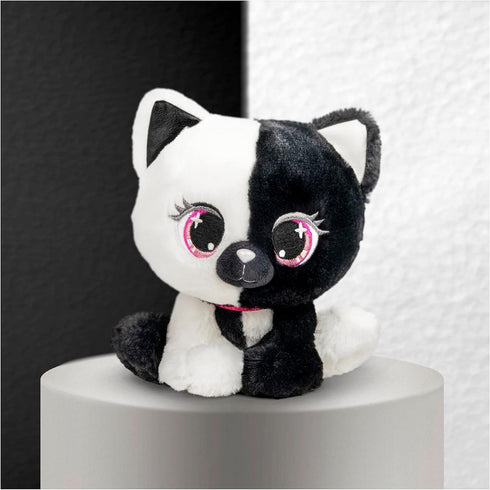 GUND P.Lushes Designer Fashion Pets Lady Luna Cat Premium Stuffed Animal Soft Plush, Black and White, 6”...