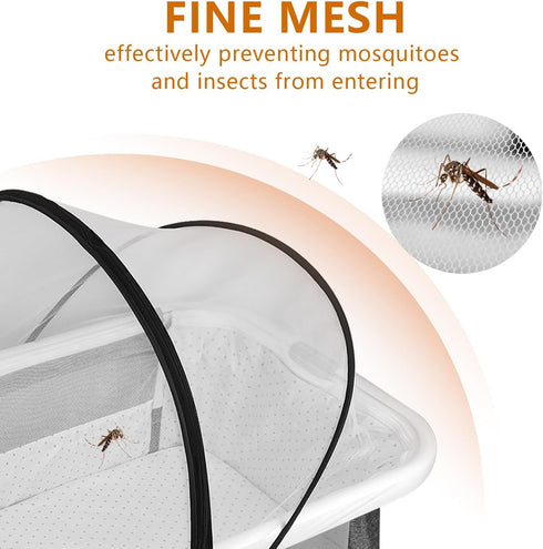 MAICOBI Baby Cradle Mosquito Net, Anti Mosquito Bite,Preventing Pets from Entering Mosquito Net Cover,Bedside Sleeping Mosquito Net, Tent Safety N...
