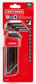 CRAFTSMAN Hex Key Allen Wrench Set with Ball-End, MM, 10 Piece (CMHT26029)...