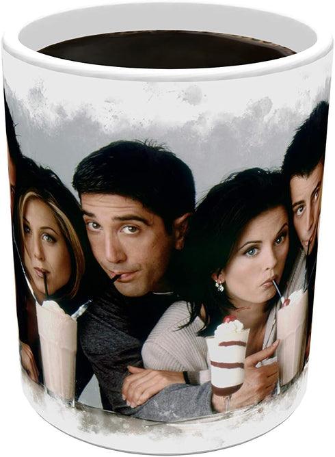 Morphing Mugs Friends the Television Show - The One with the Milkshakes - One 11 oz Color Changing Heat Sensitive Ceramic Mug – Image Revealed Whe...