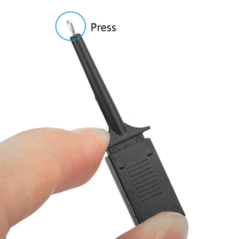 40Pcs Mini SMD Ic Test Hook Clip Grabbers Probe Jumper for Electronic Experiment (20 Red + 20 Black)...