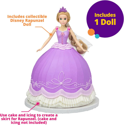 DecoPac Disney Princess Doll Signature Cake DecoSet Cake Topper, Plastic, Rapunzel, 11"...
