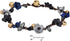 AeraVida Whimsical Pretty Genuine Leather Daisies Flowers Brass Jingle Bells Anklet For Women...