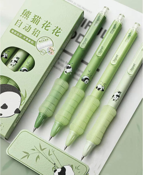 4 Pcs Mechanical Pencils 0.5mm Cute Panda Mechanical Pencil Kawaii Cartoon Pencils School Pencil for Kids Students Girls Women (4Pcs Panda)...