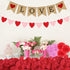 Jofan Valentines Decor Kit with 1 LOVE Banner, 1 Hearts Felt Garland, 6 Paper Fans, 6 Paper Flower Balls, 6 Hanging Swirls, 200 Rose Petals for Va...