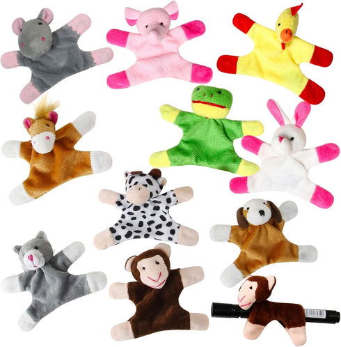 Animal Magnets Toy Set for Refrigerator, Fridge and Board Magnets, Plush Animal Toys (10-Piece Set)...