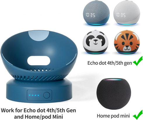 Battery Base for Echo Dot 5th Gen Portable Echo Dot 4th and 5th Gen & Homepod Mini Battery Base Pack, Not Including The Speaker (Black)...