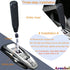 Arenbel Long Gear Shifter Knob Leather Covered Car Stick Shift Lever Alloy Handle Fit Most Manual Vehicles, Black...