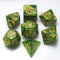 dice Set for Dungeon and Dragons D&D MTG 7-Die RPG Polyhedral Dice ?D20 D12 D10 D8 D6 D4 D%(Green)...