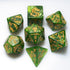 dice Set for Dungeon and Dragons D&D MTG 7-Die RPG Polyhedral Dice ?D20 D12 D10 D8 D6 D4 D%(Green)...