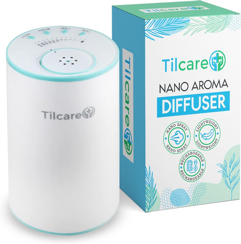 Waterless Nano Essential Oil Diffuser for Aromatherapy - Aroma Scent Diffuser for Room and Car Freshener Cordless, Rechargeable - Modern Diffuser ...