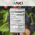 AKI 4-Berry Blend - Blueberry, Raspberry, Strawberry & Blackberry Blend Superfood (5.29oz/150g) - Rich in Vitamin C & Superior Quality Ingredients...