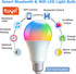 Smart Light Bulbs,WiFi & Bluetooth LED Light Bulb That Compatible with Alexa & Google Home, Color Changing Light Bulb, 10W A19 E26 2.4Ghz WiFi Lig...