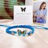 Always believe in yourself Butterfly Bracelet,Adjustable Hand Woven Bracelets for Women,Cute Butterfly Charm Bracelets Matching Bracelet Friendshi...