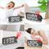 AMIR Projection Alarm Clock for Bedroom, 7.9 in Display LED Alarm Clock with 180° Rotatable Projector, Digital Clock with Brightness,Large Screen,...