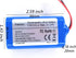 7.4V 2600mAh Rechargeable Battery Lithium li ion Batteries with XH2.54-2P Connector for Electronics, Lighting, Equipment 7.4v Battery Pack...