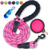 1 Dog Leash 2FT/5FT/6 FT Thick Durable Nylon Dog Rope - Comfortable Padded Handle Reflective Rope Dog Leash for Medium Large Dogs with Collapsible...
