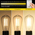 Vintage LED Edison Bulbs 6W, Equivalent 60W Incandescent, Warm White 2700K, ST58 Antique LED Filament Bulbs with 90+ CRI, E26 Medium Base,Dimmable...