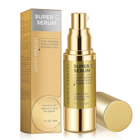 Super Vitamin C Serum with Hyaluronic Acid: Vitamin C Serum for Mature Skin...