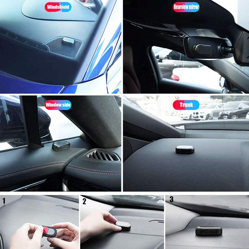Car Solar Power Simulated Dummy Alarm Warning Anti-Theft LED Flashing Security Light with New USB Port ?Blue?...