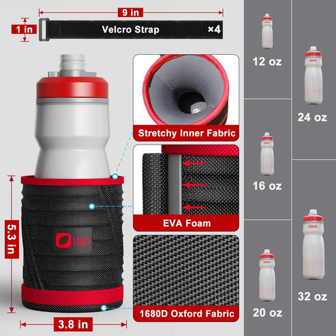 Bike Drink Holder,Adult Ebike Handlebar Coffee Cup Cage, Kid Electric Mobility Scooter No Screw Bottle Accessories,Water Attachment for Mountain E...