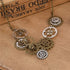 Steampunk Clock Necklace Choker Vintage Steam Punk Gears Sweater Chain Necklace Steampunk Accessories for Women Men...