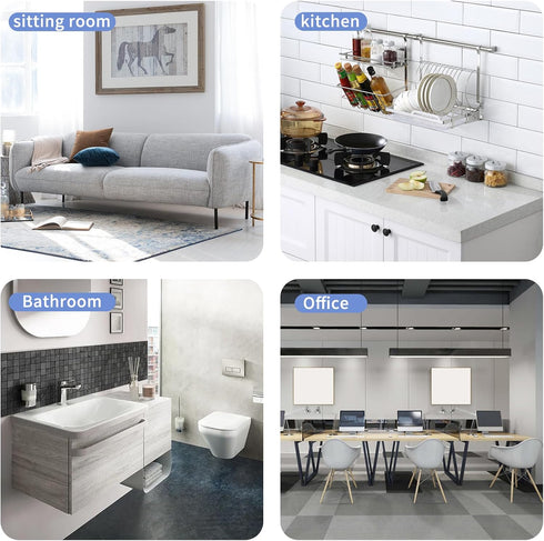 4-gallon Strong Trash Bags Garbage Bags, Bathroom Trash Can Bin Liners, Small Plastic Bags for Home, Office, Kitchen, Bedroom, Clear...