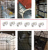 12 Pack Rabbit Cage Wire Crate Door Lock Buckle Connector Latches Clamp for Cat Dog Pet Cages Buckles Fence Fixing Clip DIY Reinforced Combine Sna...