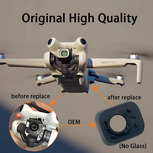 OEM Camera Front Shell Replacement for DJI Mini 3 Drone Camera Lens Protector Cap Repair Parts Gimbal Camera Lens Frame Lid Cover Spare Parts Suit...