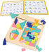 3 otters Wooden Puzzles Blocks, 3-in-1 Wooden Russian Blocks Geometric Tangram Montessori STEM Educational Toys Intelligence Brain Teasers Toy for...
