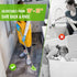 Scrub Cleaning Brush with Long Handle 35' '- 2 in 1 Extendable Floor Brush Tub & Tile Scrubber Brush Sponge with 3 Sponge Brush & 1 Stiff Bristles...