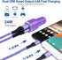Dual 4.8A Fast Car Charger with Android Micro USB Cable for Samsung Galaxy S7 S6 J8 J7/J7V/Star/Crown/Prime/Refine J3, Note 5 4, Moto E4 E5 G4 G5 ...