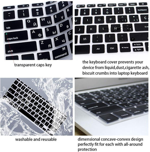 Serato Scratch Live Shortcuts Keyboard Cover US Layout for Air 13 Inch A1466 A1369(2010-2017)/for MacBook Pro 13 Inch 15 Inch(2015 or Older Versio...