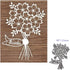 SunnyKids Flower Decoration Metal Cutting Die Cuts, Flower Decoration Stencils DIY Crafts Cards Cutting Dies Cuts for DIY Embossing Card Making Ph...