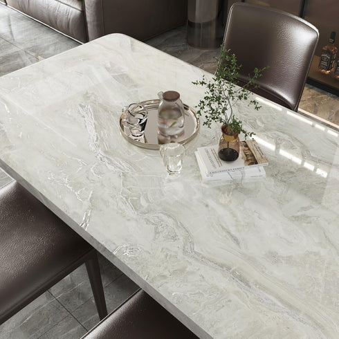 Shiny Beige Marble Contact Paper Peel and Stick Countertops Waterproof Marble Wallpaper Glossy Self Adhesive Gold Granite Contact Paper for Kitche...