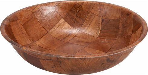 Winco WWB-18 Wooden Woven Salad Bowl, 18-Inch, Brown...