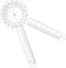 12 Inch Goniometer Transparent Orthopedic Angle Ruler Plastic Goniometer 360 Degree for Body Measuring Tape Goniometer Protractor Ruler (1)...