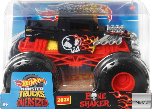 Hot Wheels Toy Monster Trucks, Oversized Die-Cast Bone Shaker in 1:24 Scale, Play Vehicle for Kids & Collectors...
