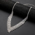 Simple Crystal Rhinestones Bridal Necklace Earrings Set Jewelry Set for Women Necklace Dangle Earrings Set Wedding Party Jewelry for Bridal Brides...
