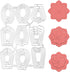 Healifty Cutting Dies Metal Stencil Template Mould for Album Scrapbooking Paper Card DIY Art Craft Decor (Nine Flowers Size S)...