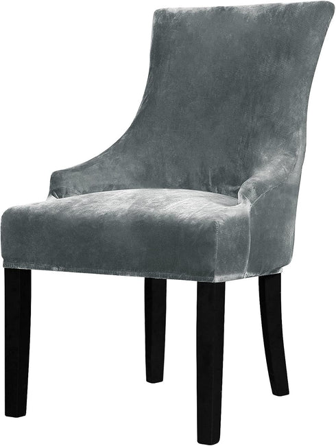 Lellen Velvet Stretch Wingback Chair Cover Slipcover - Reusable Protector Cover for Dining Room Banquet Home Decor etc Machine Washable Hand Washa...