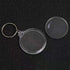 25PCS 1.4inch Inner Diameter Round Clear Acrylic Blank Passport Photo Logo Image Inserts Split Keychain Keyrings Wallet Friendly Picture Snap-in F...