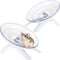 2 Pieces Hamster Wheel Hamster Flying Saucer Fitness Hamster Toys Silent Exercise Wheel Running Wheel for Hamsters Gerbils Mice Hedgehog Guinea Pi...