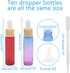 10Pcs Dropper Bottles, 10ml (1/3oz) Glass Bottles Vials with Eye Droppers & Funnels, Essential Oils Perfumes Skincare Liquids Dropper Vials Bottle...