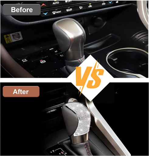 Zhizhong Bling Shifter Gear Lever Accessories Fit for Lexus 16-18 ES350 15-22 NX300 16-22 RX350 14-22 IS250 IS300 IS350 15-22 RC300 RC350 16-22 GS...