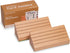 Standard Size Solid Beech Playing Card Holder-2 Piece Set-Card Storage...