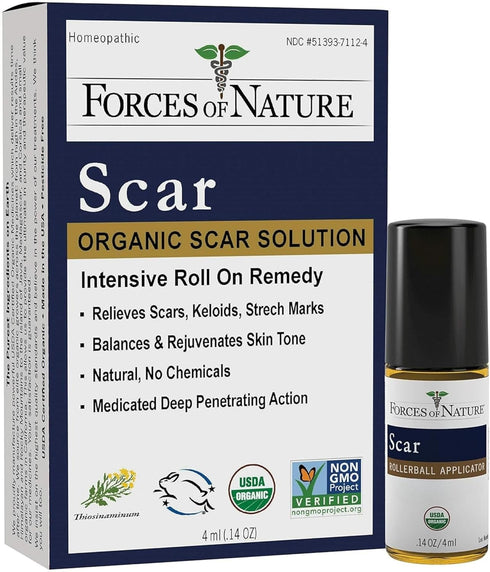 Forces Of Nature, Medicine Scar Control Rollerball Organic, 0.14 Fl Oz...