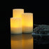 1 Waterproof Outdoor Flameless LED Pillar Candle with Remote Battery Operated Flickering Plastic Electric Decorative Light Set for Home Décor Gard...