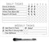 Dry Erase Whiteboard Task Planner by Glassboard Studio | Removable and Restickable Adhesive Decal | Fine-Tip Magnetic Marker Included (9 x 12 inch...